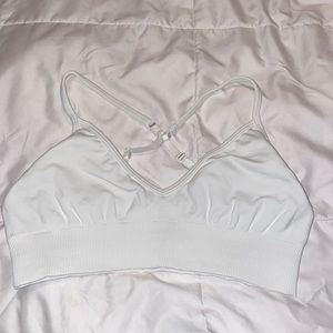 Lululemon ebb to street sports bra white size 8.